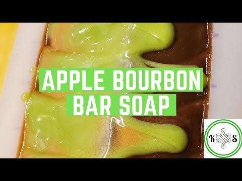 Apple Bourbon Bar Soap - Making & Cutting Cold Process Soap