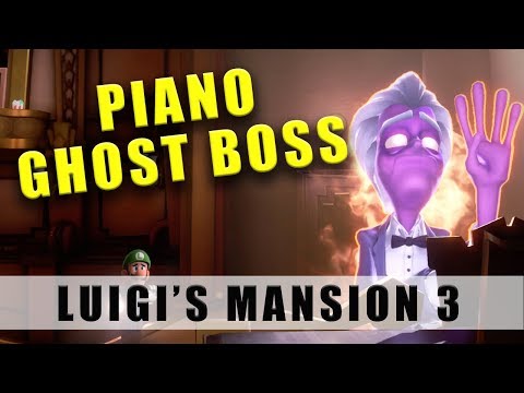 Luigi's Mansion 3 Piano ghost boss - Floor F4 boss