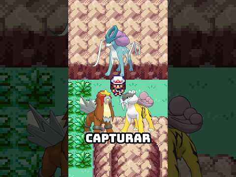 Suicune, Raikou, and Entei in Pokémon FireRed and LeafGreen