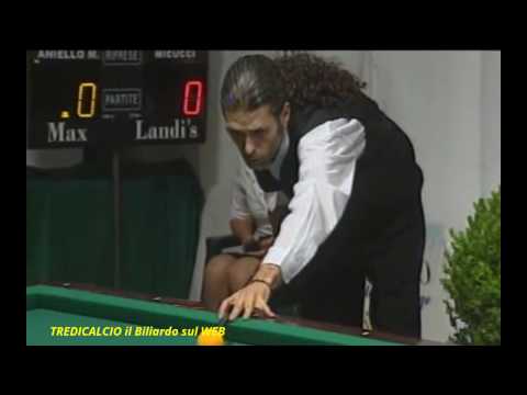 ANIELLO vs MICUCCI - Semifinale 6^Prova Biliardo BTP 2012 BAIA DOMIZIA