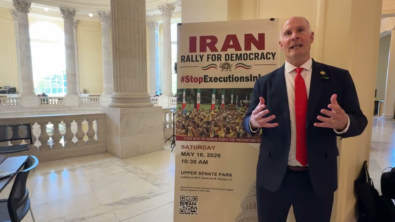 Congressman John Moolenaar Shows His Support For The Free Iran Rally 2026 -- Washington D.C.