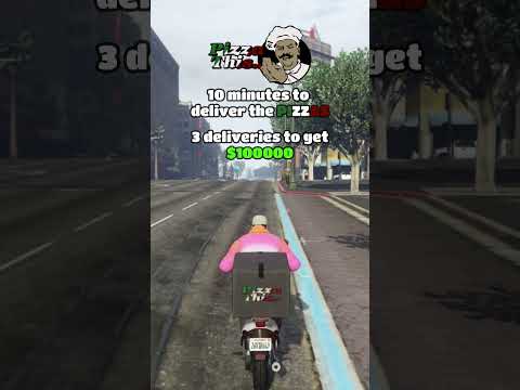 Easy $100000 in GTA5 🤯 PIZZA THIS 🍕🍕 #gta5 #pizza #rockstargames #pizzadelivery #gta5mission