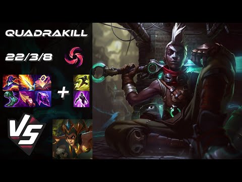MID Ekko vs Cassiopeia [QUADRAKILL] - EU Grandmaster Patch 25.S1.3