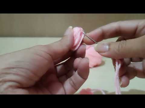 Amazing woolen flower craft idea using finger/woolen flower making