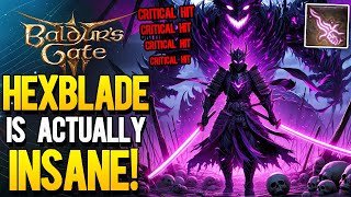 Baldur's Gate 3 - Hexblade Is Actually Broken! Best New Patch 8 HEXBLADE Build for Early & Late Game