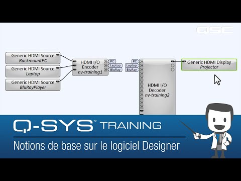 Designer Basics (Q-SYS Video 101 Training - FRENCH)