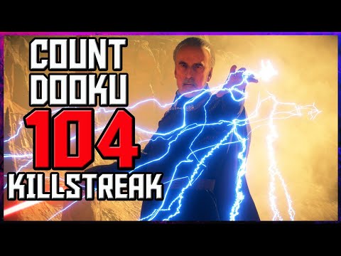 Star Wars Battlefront 2 - Count Dooku 104 Killstreak/Gamplay on Yavin 4! [PS4]