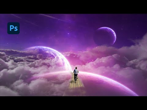 Photoshop Manipulation Tutorial For Beginners - Fantasy Bicycle Moon - Photo Manipulation Tutorial