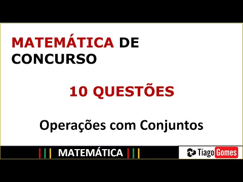 Operações com Conjuntos 10 Questões de Concursos