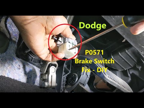 Location of the Dodge Aries cruise control switch.