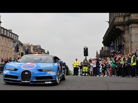 2023 Gumball 3000 Rally starts in Edinburgh.  The start of a six-day drive to Montenegro