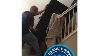 How to move a heavy safe upstairs.