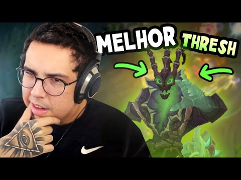 O CARA É O MELHOR THRESH DO BRASIL, ELE ACERTA TUDO!