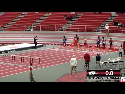 Men's 60m Hurdles Prelims, Semis, and Final (2026 Razorback Invitational)