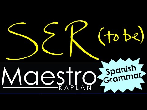 SER: How to conjugate TO BE in Spanish (present tense)
