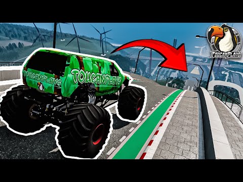 Awesome New Map! - Car Jump Arena 2 (BeamNG)