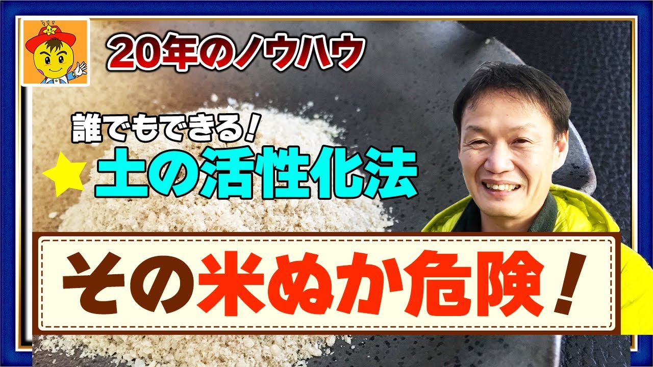 自然農法で米ぬかや海藻を畑に入れない理由