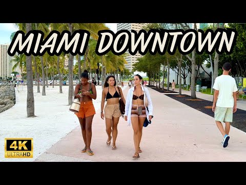 🌇 Miami Downtown Walking Tour | Bayside, Bayfront & Miami River at Sunset