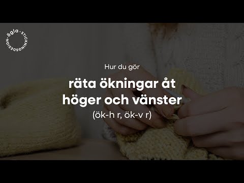 Hur du gör räta ökningar åt höger och vänster (ök-h r, ök-v r)