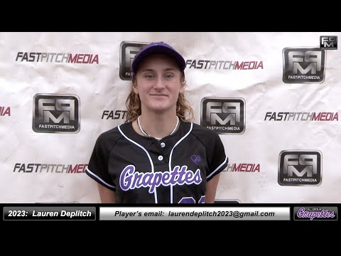 2023 Lauren Deplitch Committed CSU San Marcos, Slapper & Outfielder Softball Skills Video