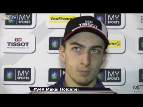 Interviews Lou Bogdanoff et Makai Holdener après la rencontre HCC – EVZ Academy du 15 11 2019