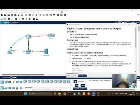 17.5.9 Packet Tracer-Interpret 'show' Command Output