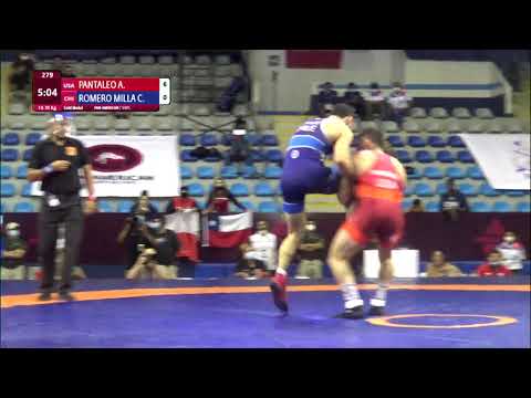 GOLD FS - 70 kg: A. PANTALEO (USA) v. C. ROMERO MILLA (CHI)