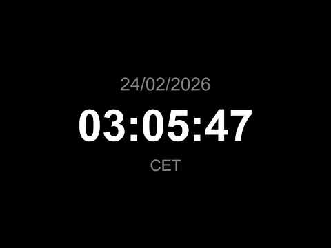 🔴 LIVE | Clock - CET (Current time)