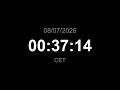 LIVE Clock CET Current Time