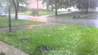 preview picture of video 'April 28, 2012 Hail.  St. Ann (Near St. Louis), Missouri'