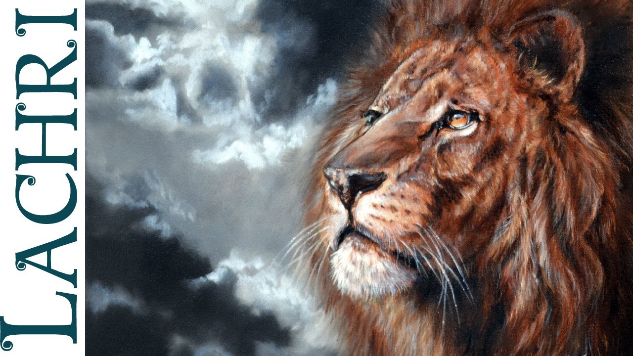 Speed painting lion time lapse tutorial by Lachri