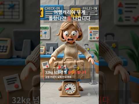 여행캐리어 무게 모르면 돈 폭탄!!