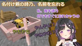 【あらなみマイクラ】名付け親の詩乃、名前を忘れる【にじさんじ/切り抜き】
