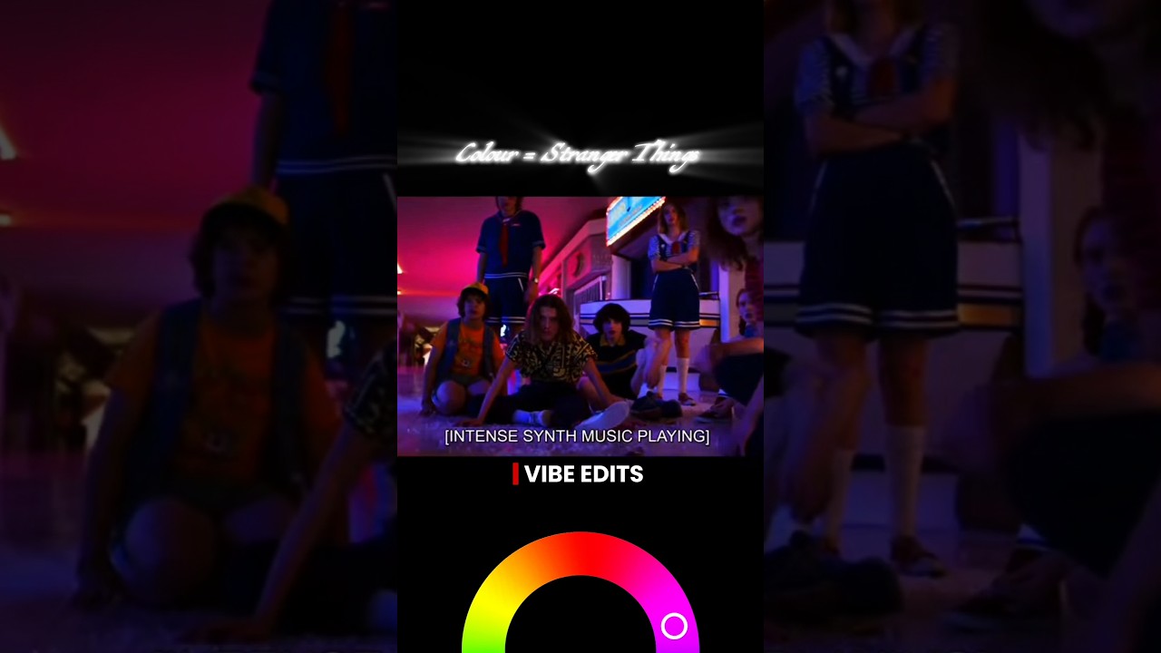 Colour wheel trend on Stranger Things 🎀💓 | #love #strangerthings #edit #casting #colourwheel