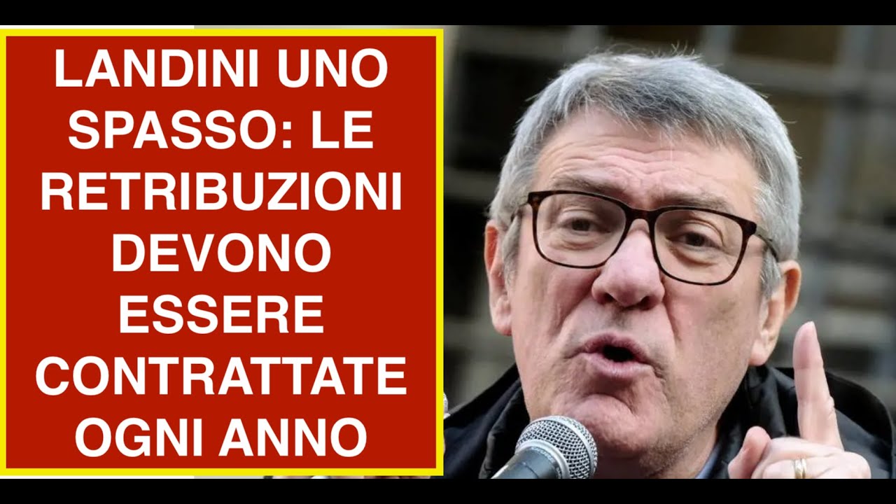 LANDINI UNO SPASSO: LE RETRIBUZIONI DEVONO ESSERE CONTRATTATE OGNI ANNO