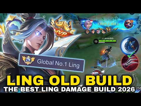 LING FASTHAND GAMEPLAY INSANE DAMAGE WITH LING OLD BUILD!! | LING BEST BUILD & EMBLEM 2026
