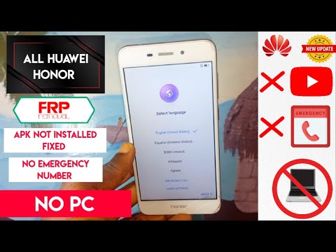 All Huawei Honor Frp/Google Account Bypass || No Emergency | No Talkback | No Pc | Android 6,7,8,9