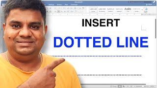 How To Set a Dotted Line In Word