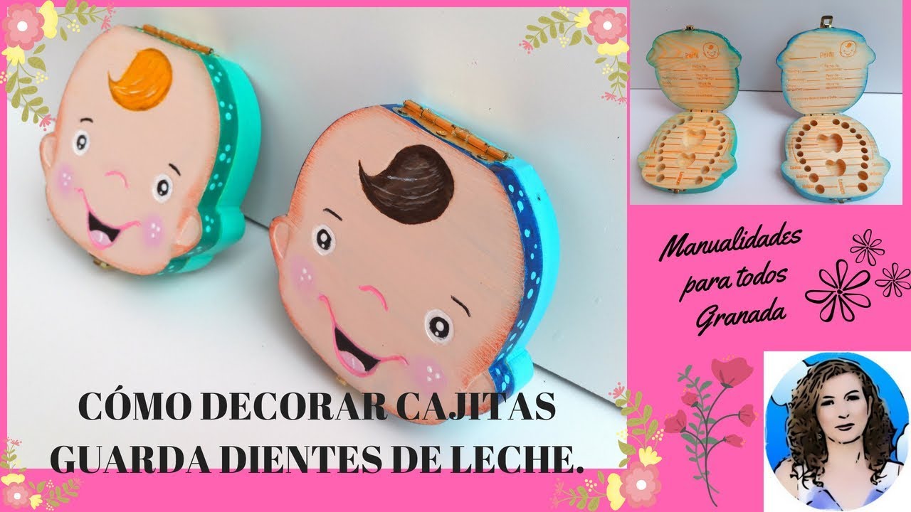 CÓMO DECORAR CAJITA DE MADERA GUARDA DIENTES DE LECHE