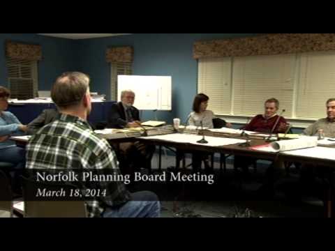 Norfolk Planning Board Meeting 3/18/14