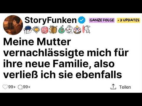 My mother neglected me for her new family, so I left her too.