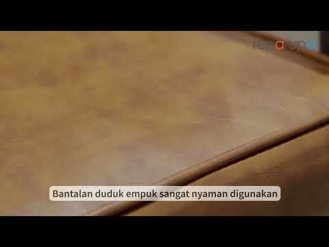 Gambar Informa Merion Kursi Berlengan Kulit - Cokelat