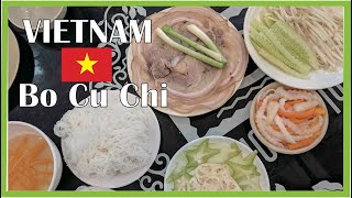 【ホーチミングルメ】地元客に人気のローカル店で「Bo Cu Chi」を食べてみた！【ベトナム料理】