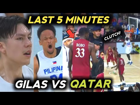 Greatest COMEBACK EVER! Full Last 5 Minutes!! Gilas vs Qatar | Doha International Cup 2025!