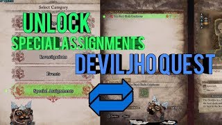 MHW Unlock Special Assignments and Deviljho Quest The Food Chain Dominator