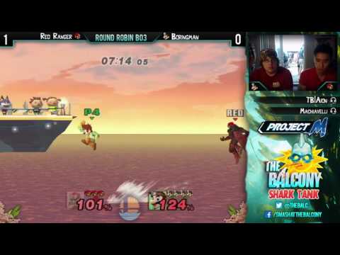 PM @ the Balcony 66 [Shark Tank] - PR RR ft. Boringman (Mario) VS Red Ranger (Ganondorf)