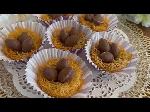 Bird Nests with Chocolate Eggs