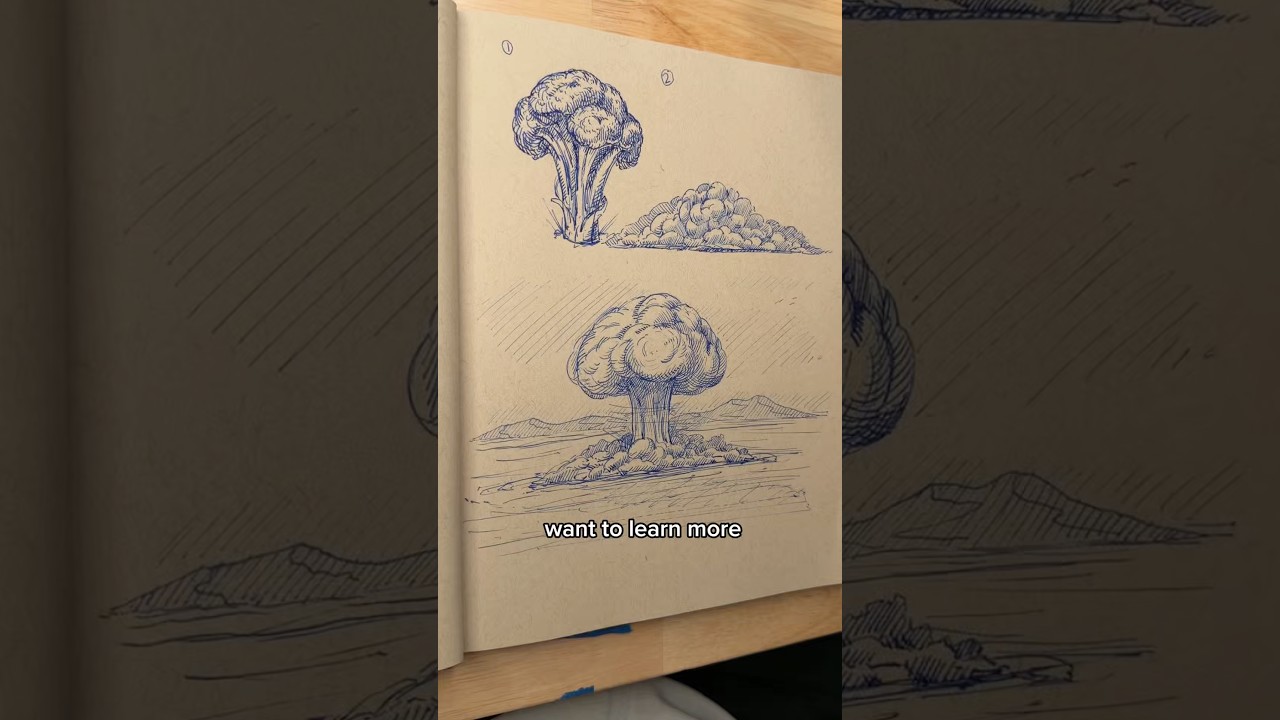 How to draw a nuclear explosion. 💥