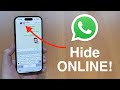 How To Hide Online Status On WhatsApp