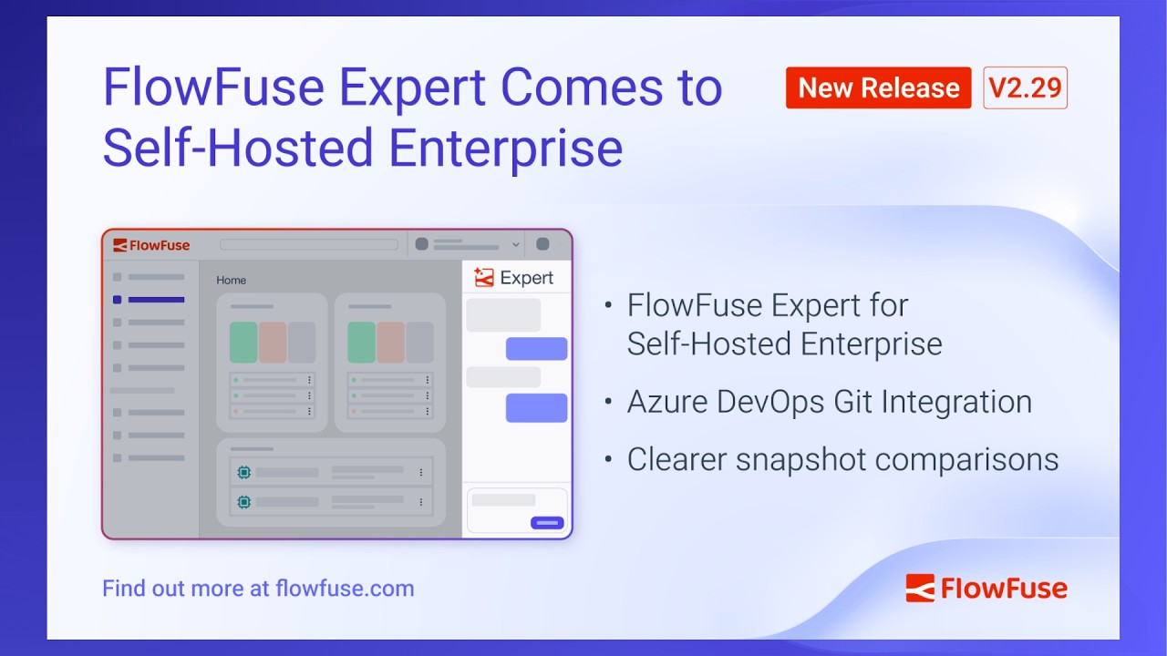 FlowFuse v2.29 - Expert Comes to Self-Hosted Enterprise, Diff Comparisons, and More! #flowfuse